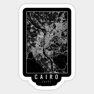 Cairo Egypt Minimalist Map Sticker